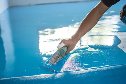 Nivellieren Blau