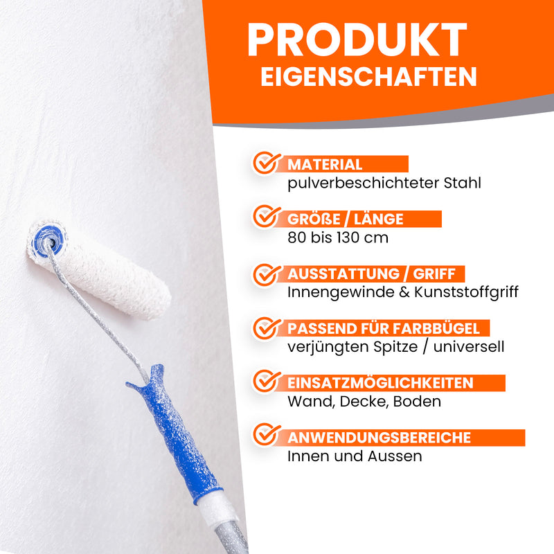 Farbroller und Produkteigenschaften Liste.