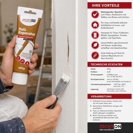 D.69W Holzreparatur Premium Fertigspachtel innen und aussen