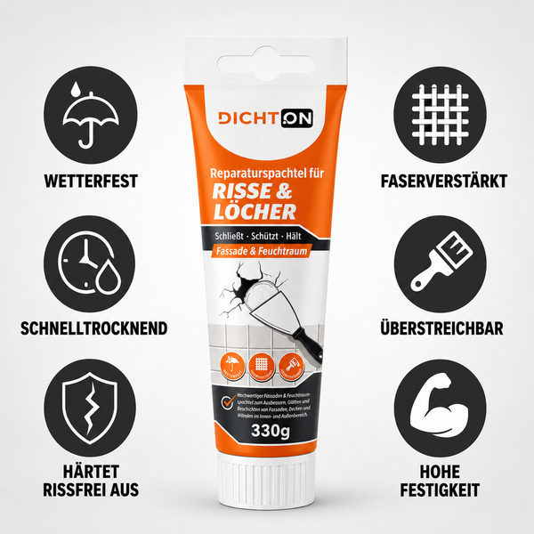 D.68W Fassaden- und Feuchtraumspachtel faserverstärkt