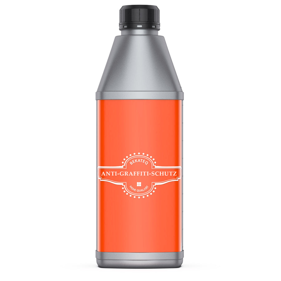 Flasche mit Anti-Graffiti-Schutzmittel.