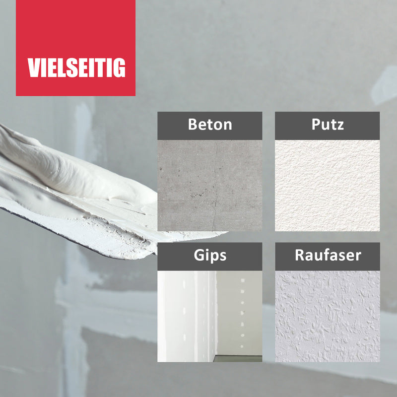 D.50W Fertigspachtel 2in1 für superglatte Oberflächen