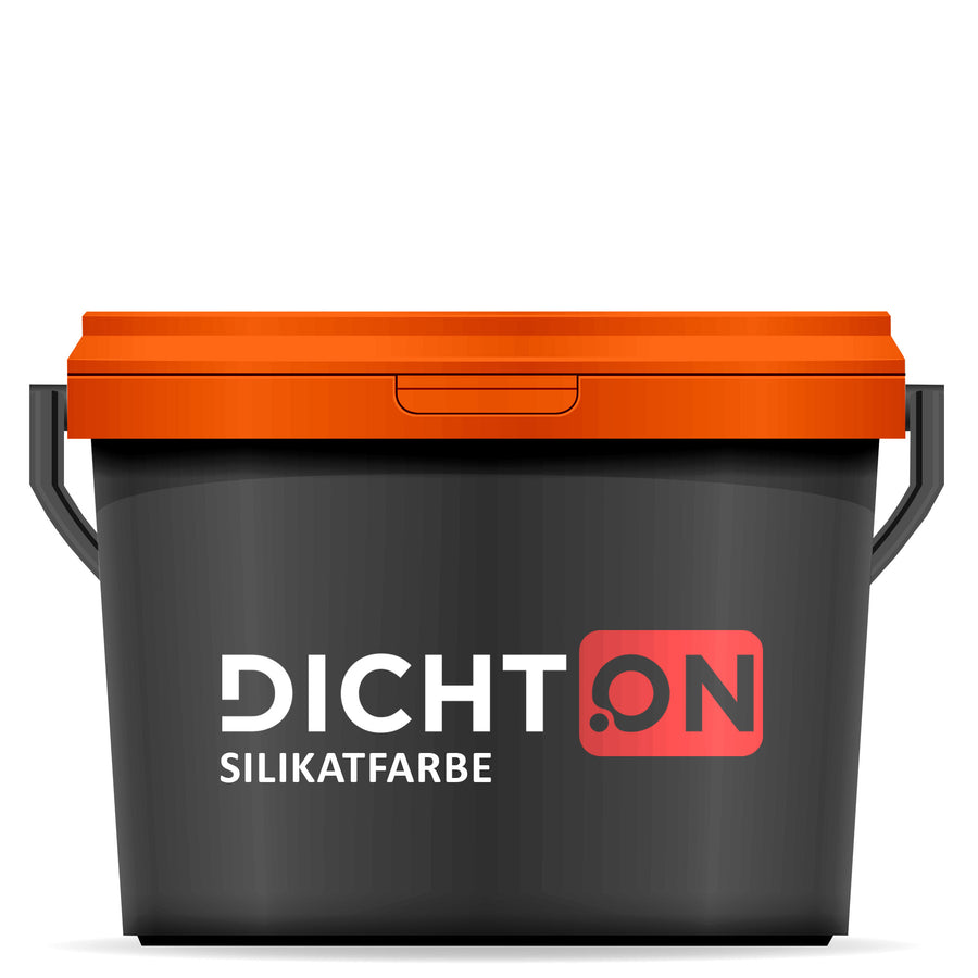 Eimer mit DICHTON D.45W Silikatfarbe.